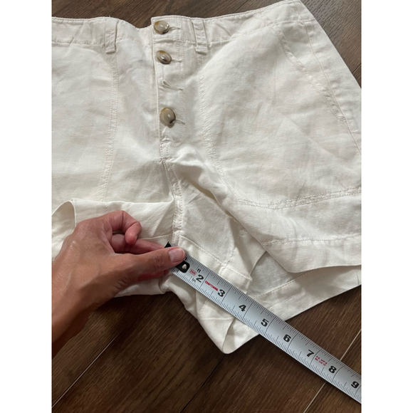 Loft NWOT linen blend high waisted shorts size 6 - Picture 6 of 10